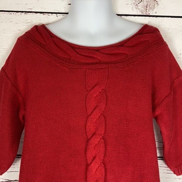 Old Navy Red Knitted Sweater Dress - Picture 3 of 6